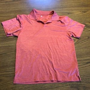 Red Short Sleeve Performance Polo, Size Medium